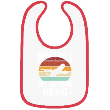 Discover Flight Attendant Dad Airplane Flight Attendant Bibs