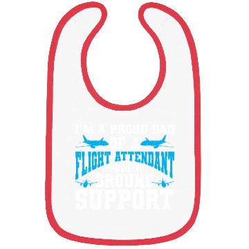 Discover Flight Attendant Dad Airplane Flight Attendant Bibs