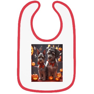 Discover Schnauzer Hallooween Spooktacular Bibs