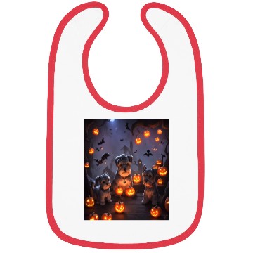 Discover Schnauzer Hallooween Spooktacular Bibs