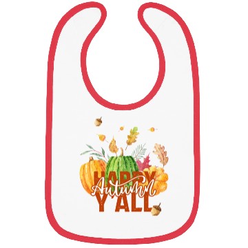 Discover Happy autumn y'all Bibs