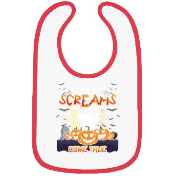 Discover Scary Horror Monsters Skeleton Creepy Halloween Bibs