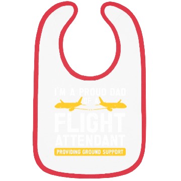 Discover Flight Attendant Dad Airplane Flight Attendant Bibs
