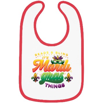 Discover Beads & Bling It's Mardi Gras Things Bibs