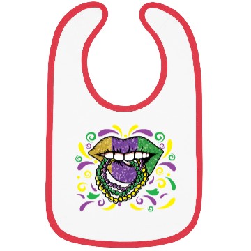 Discover Lips Beads Mardi Gras Bibs
