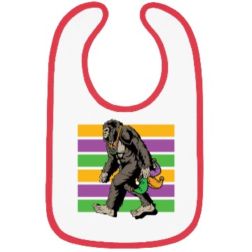 Discover Bigfoot Mardi Gras Bibs