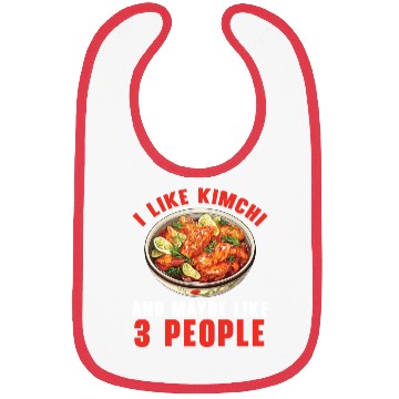 Discover Kimchi Lover Korean Cuisine Spicy Food South Korea Bibs