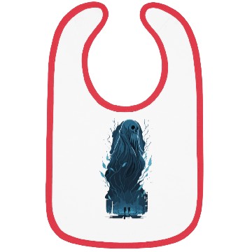 Discover ghost with lightning Halloween theme Bibs
