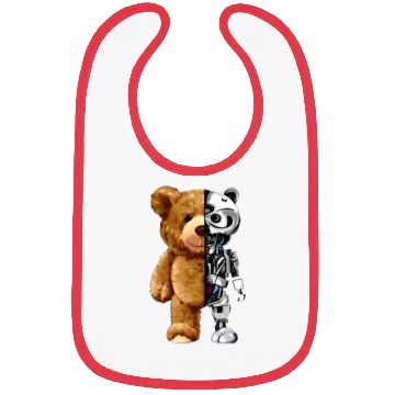 Discover Teddy bear X Robot Bibs