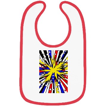 Discover Explosion Art - Comic Book Style Bibs