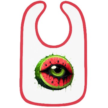 Discover Slice of Watermelon Eye Bibs