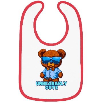 Discover Unbearably Cute Teddy bear - by Brush Boulevard Bibs