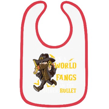 Discover Vampire Hunter Undead Slayer Stake and Cross Bibs