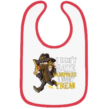 Discover Vampire Hunter Undead Slayer Stake and Cross Bibs