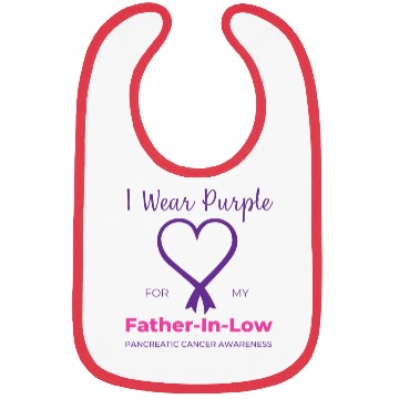 Discover Pancreatic Cancer I Wear Purple For My Father Bibs