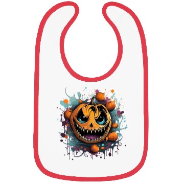 Discover Bad Pumpkin Creppy Halloween Bibs
