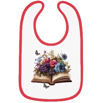 Discover Enchanting Gothic Floral Tome Bibs