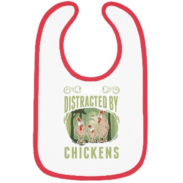 Discover Easily Distracted By Chickens Chicken Bibs