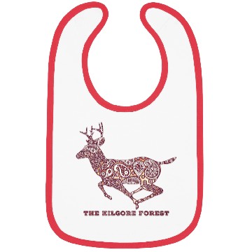 Discover Deer - Maroon Bibs