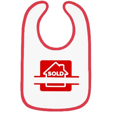 Discover Sold red house red image Bibs