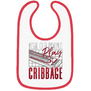 Discover Cribbage Real Old People Play Cribbage Board Game Bibs