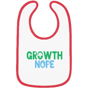 Discover Green Blue Nope Growth Bibs