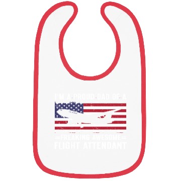 Discover Flight Attendant Dad Airplane Flight Attendant Bibs