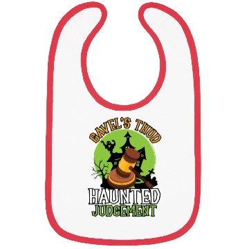 Discover Gavel's Thud Haunted Judgment Lawyer Halloween Bibs