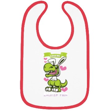 Discover Easter T-rex Dinosaur Easter Funny T-rex Easter Bibs