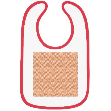 Discover Retro Geometric Pattern Red Bibs
