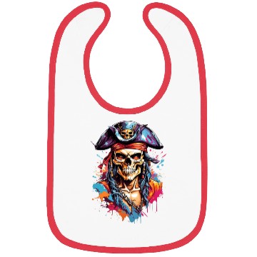 Discover Pirate skull artwork Bibs
