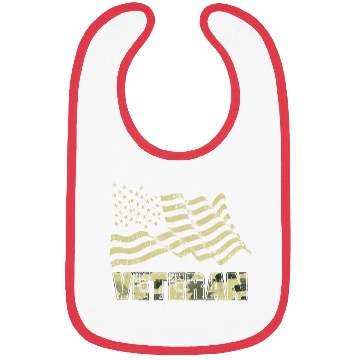Discover Us Veteran Flag Bibs