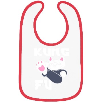 Discover Kung Fu Cat Cat Mom Bibs