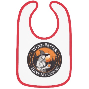 Discover witch drink coffee in sunset Bibs