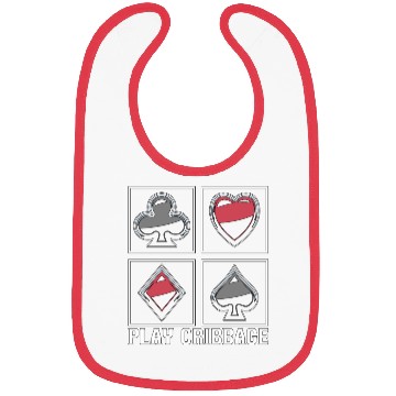 Discover Play Cribbage Playing Cards Loves Crib Board Game Bibs