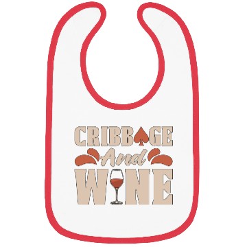 Discover Cribbage And Wine Loves Board Game Card Game Crib Bibs