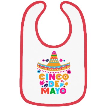 Discover Cinco De Mayo Fiesta Surprise Camisa 5 De Mayo Bibs