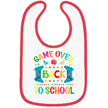 Discover Game Over Back To School Bibs