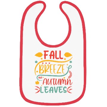 Discover Fall Breeze And Autumn Leaves Bibs