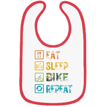Discover Eat Sleep Bike Repeat Bibs