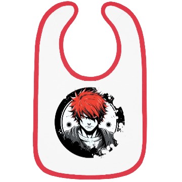 Discover An Anime Boy's Adventure Bibs