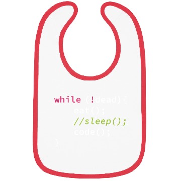 Discover Funny Coding Computer Science Programmer Eat Sleep Bibs