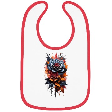 Discover Black Rose floral Bibs