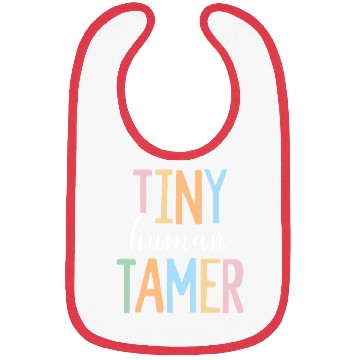 Discover Tiny Human Tamer Kindergarten Elementary School Bibs