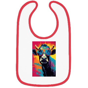 Discover Cow Colorful Farmer Bibs
