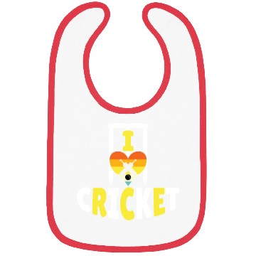 Discover I Love Cricket Bibs