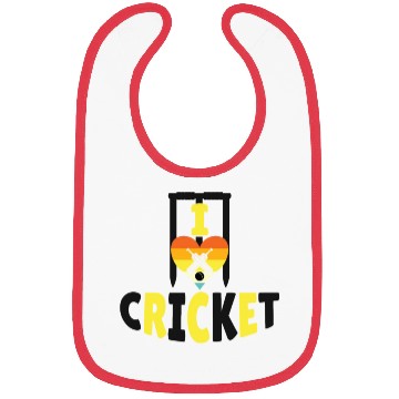 Discover I Love Cricket Bibs