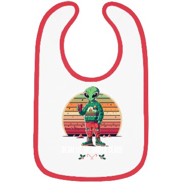 Discover Beam Me Up Santa Claus Alien Christmas Ufo Coffee Bibs