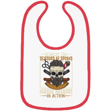 Discover Horror Barber Spooky Hairdresser Hairstylist Hair Bibs