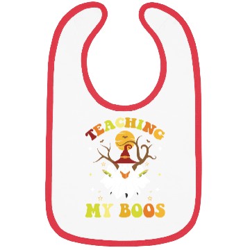 Discover Teaching My Boos Funny Teacher Halloween Bibs